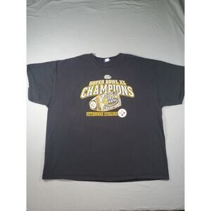 PITTSBURGH STEELERS NFL SUPER BOWL XL CHAMPIONS T-Shirt XXL vintage